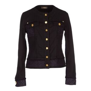 Marani jeans jacket, size 44, black color